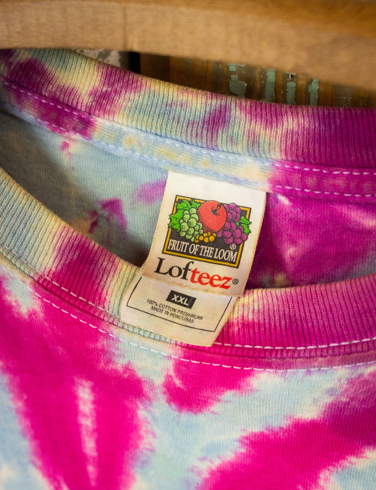 Vintage Haight Ashbury Tie Dye Graphic T Shirt 90s 2XL