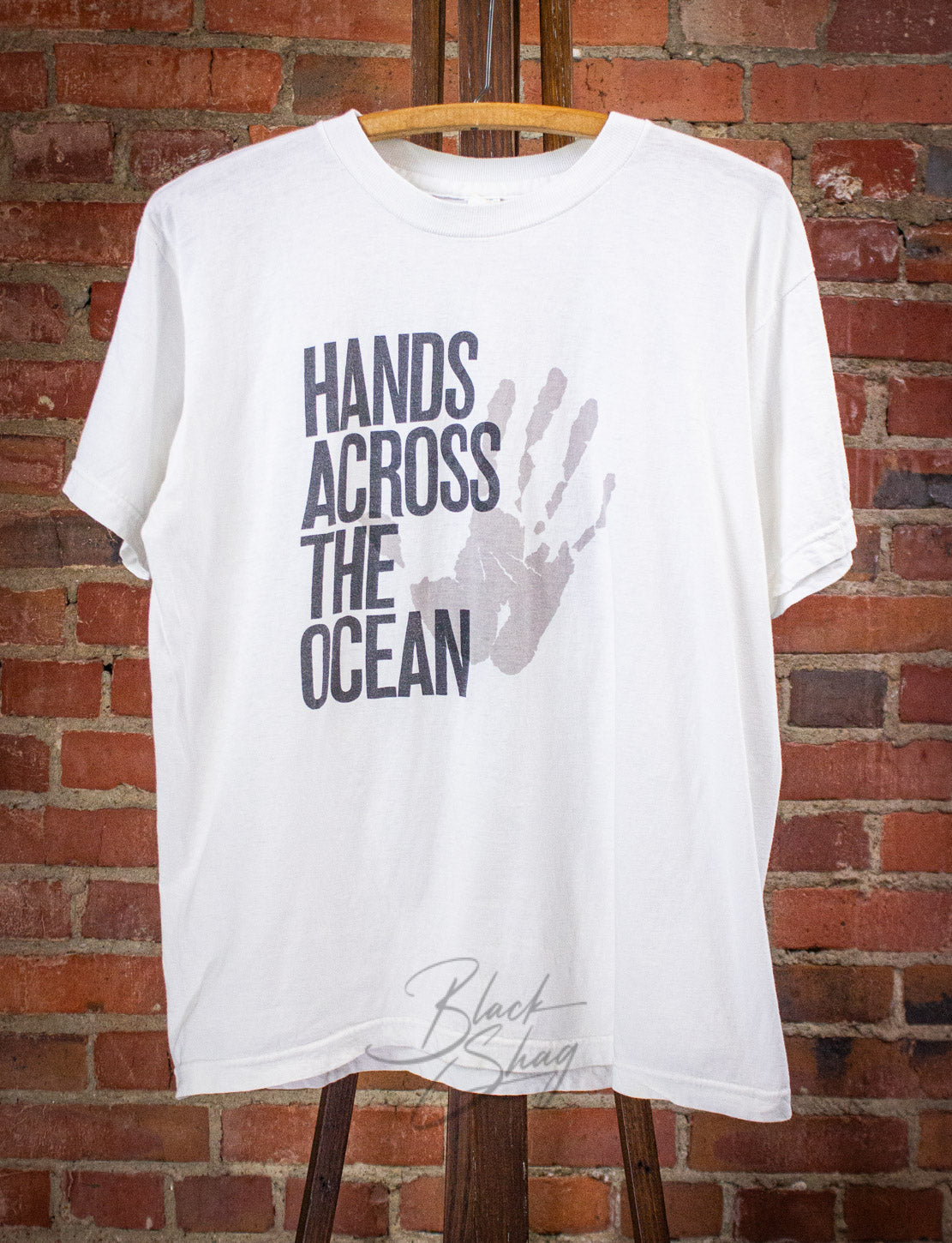 Vintage Hands Across the Ocean Concert T Shirt 1989 White Large