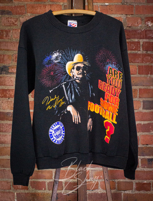 Vintage Hank Williams Jr. Monday Night Football Sweatshirt 90s Black M/L