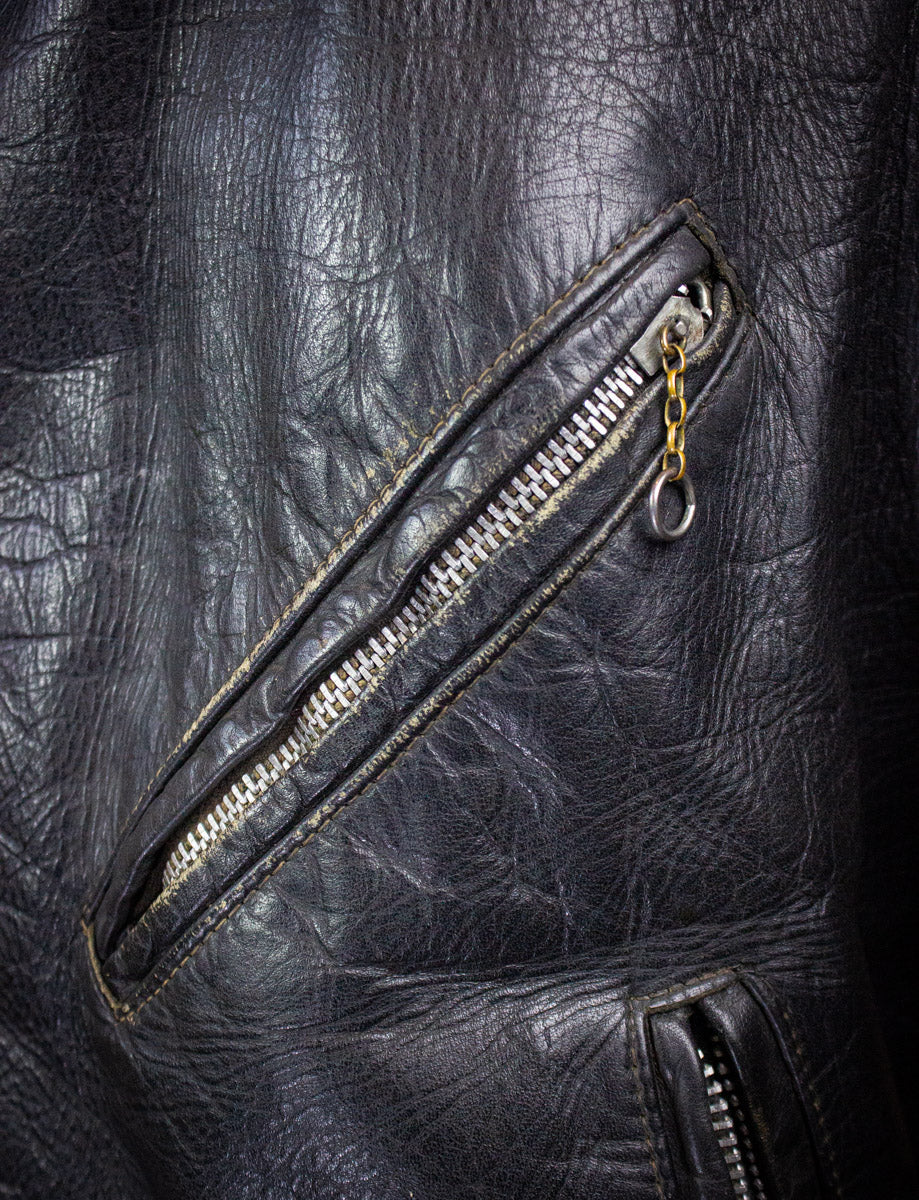 Vintage Harley Davidson AMF Leather Biker Jacket 70s Medium/Large