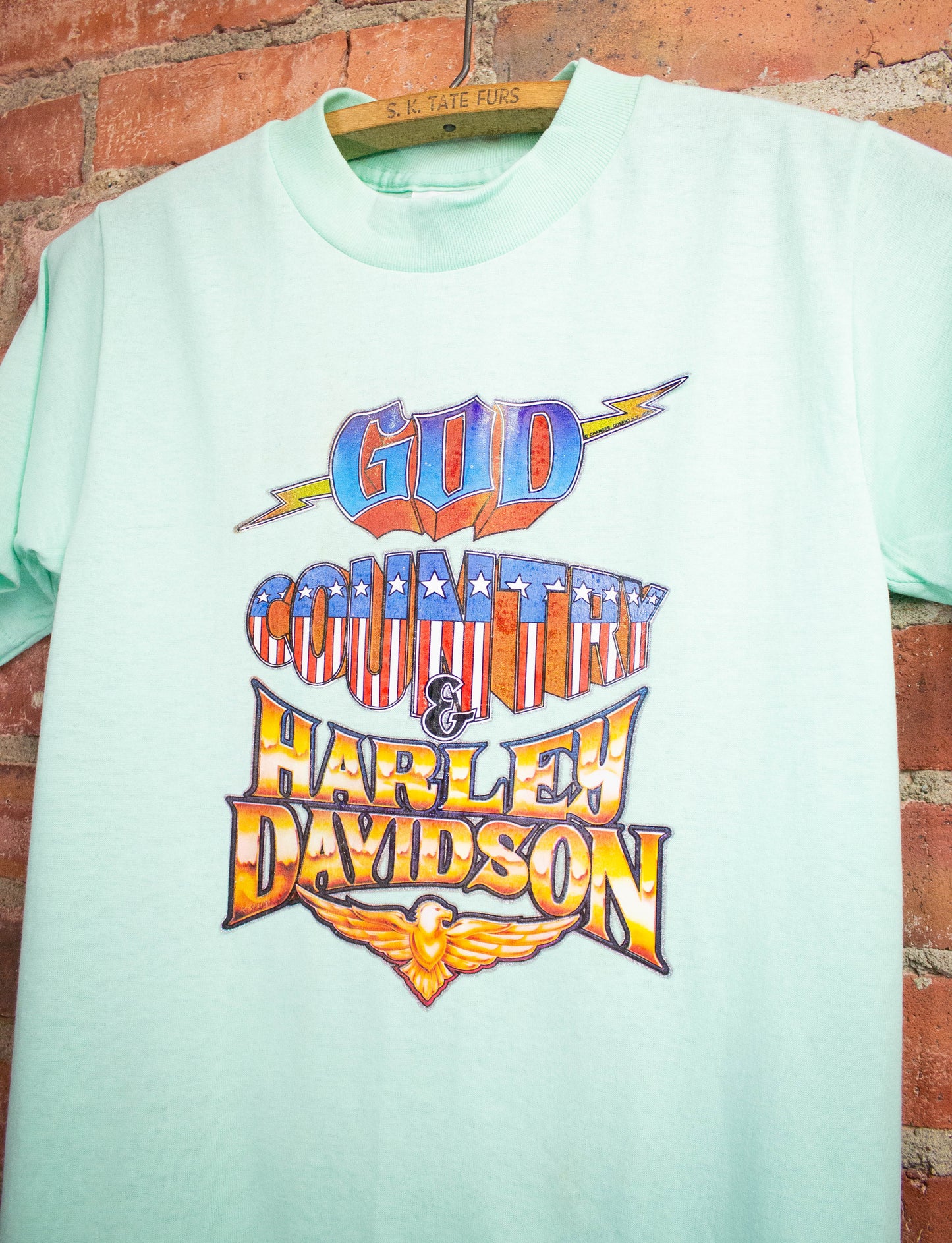 Vintage Harley Davidson God And Country Graphic T-Shirt XSVintage Harley Davidson God And Country Graphic T-Shirt XS