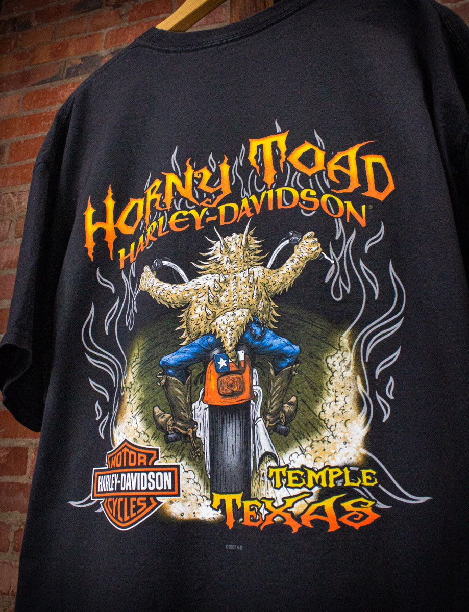 Vintage Harley Davidson Horny Toad Graphic T Shirt 2000s 2XL
