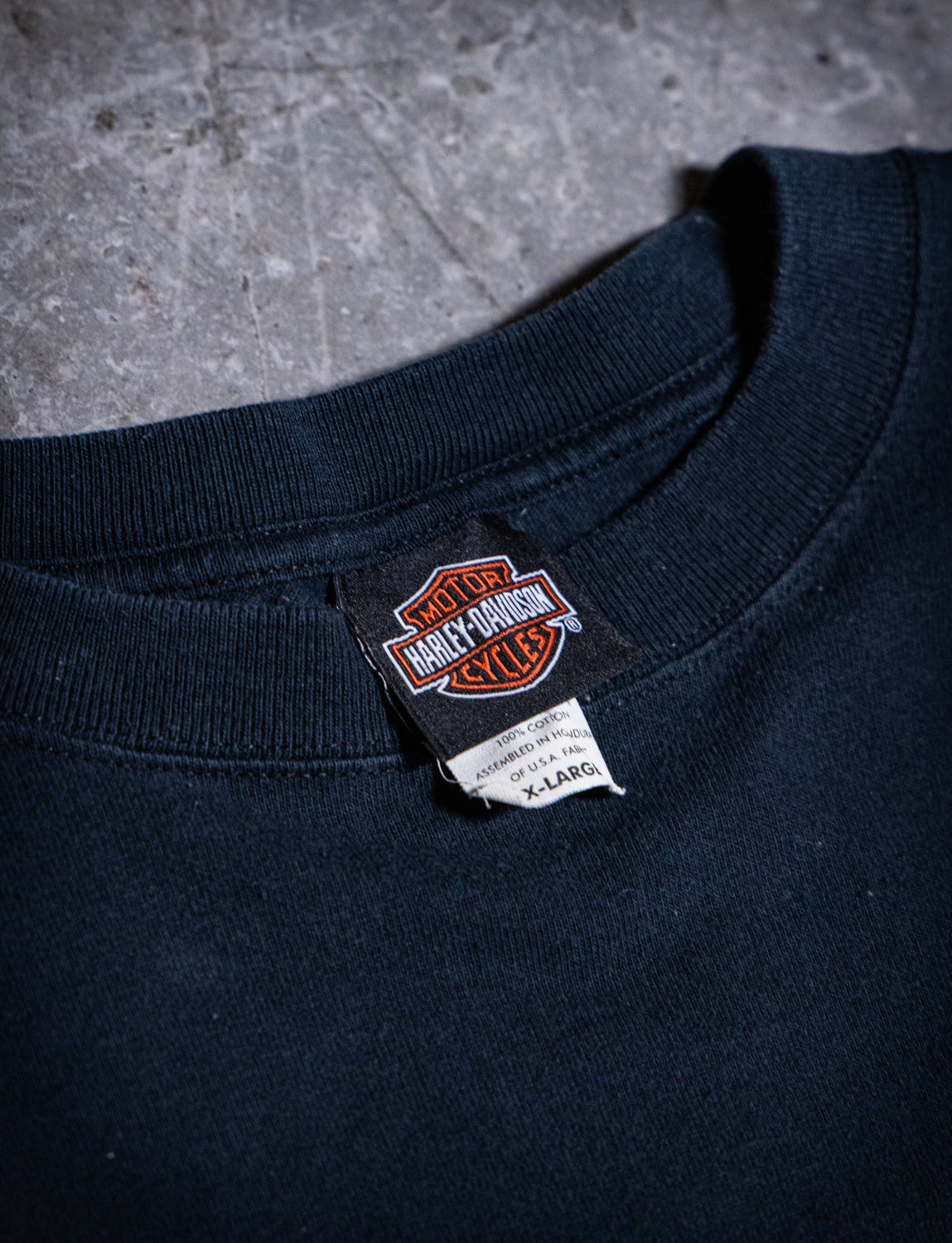 Vintage y2k Harley Davidson Las Vegas Flame Long Sleeve Graphic T Shirt XL