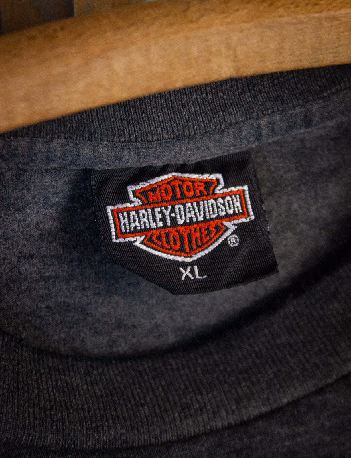 Vintage Harley Davidson Last Biker On Earth Graphic T Shirt 1990 Black XL