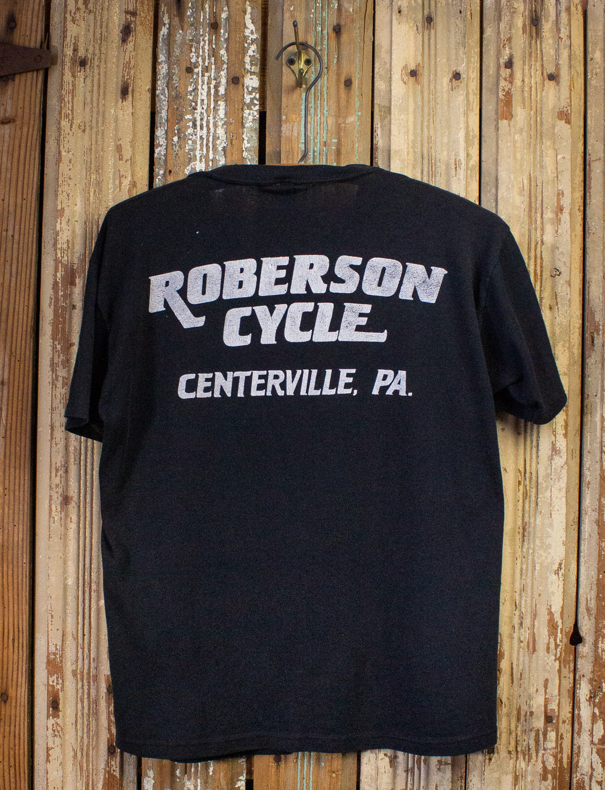 Vintage Harley Davidson Milwaukee Iron Graphic T Shirt 1986 Black Medium