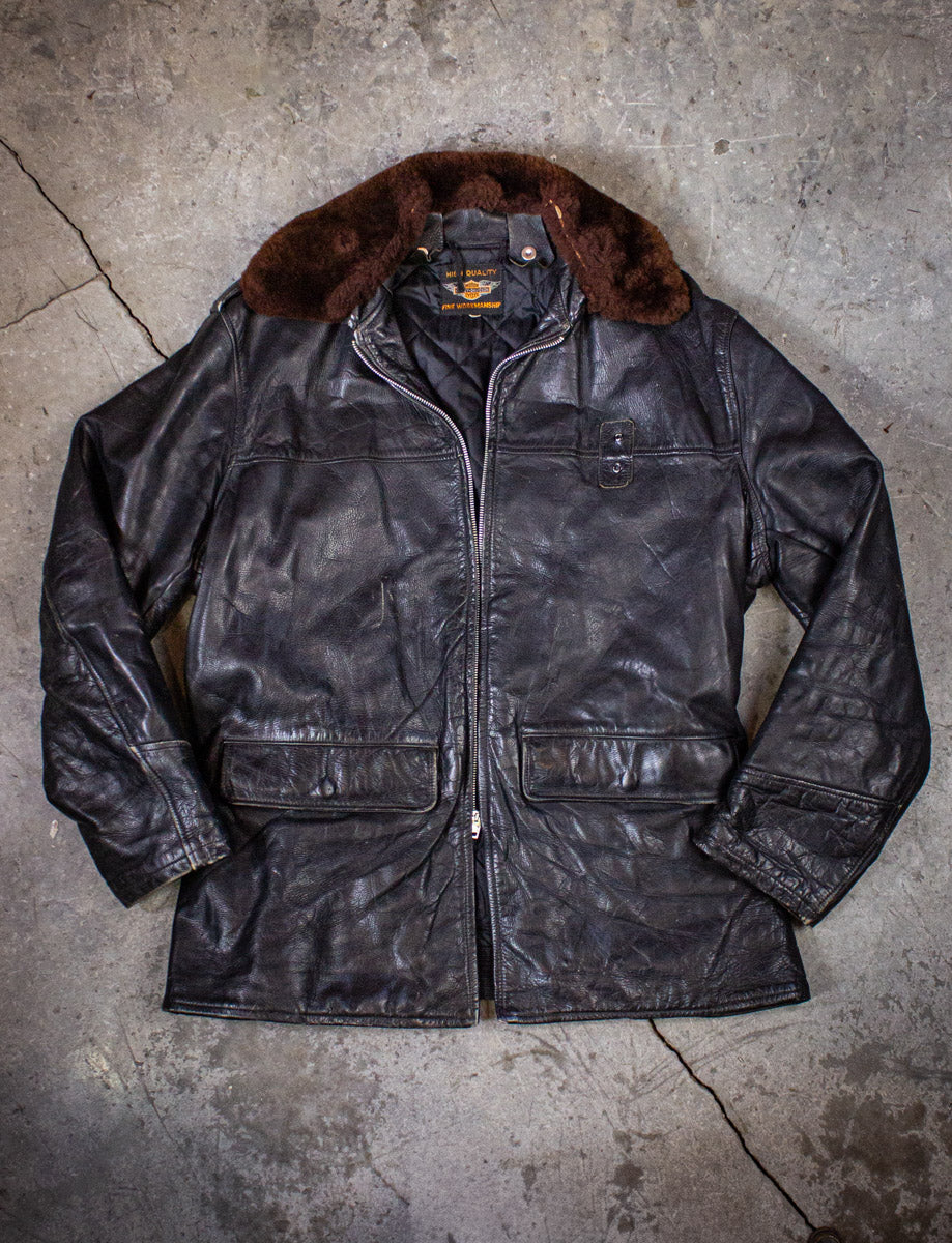 Harley Davidson vintage ダウンレザージャケット HARLEY DAVIDSON】【アウター】ハーレーダビッドソン『レザー