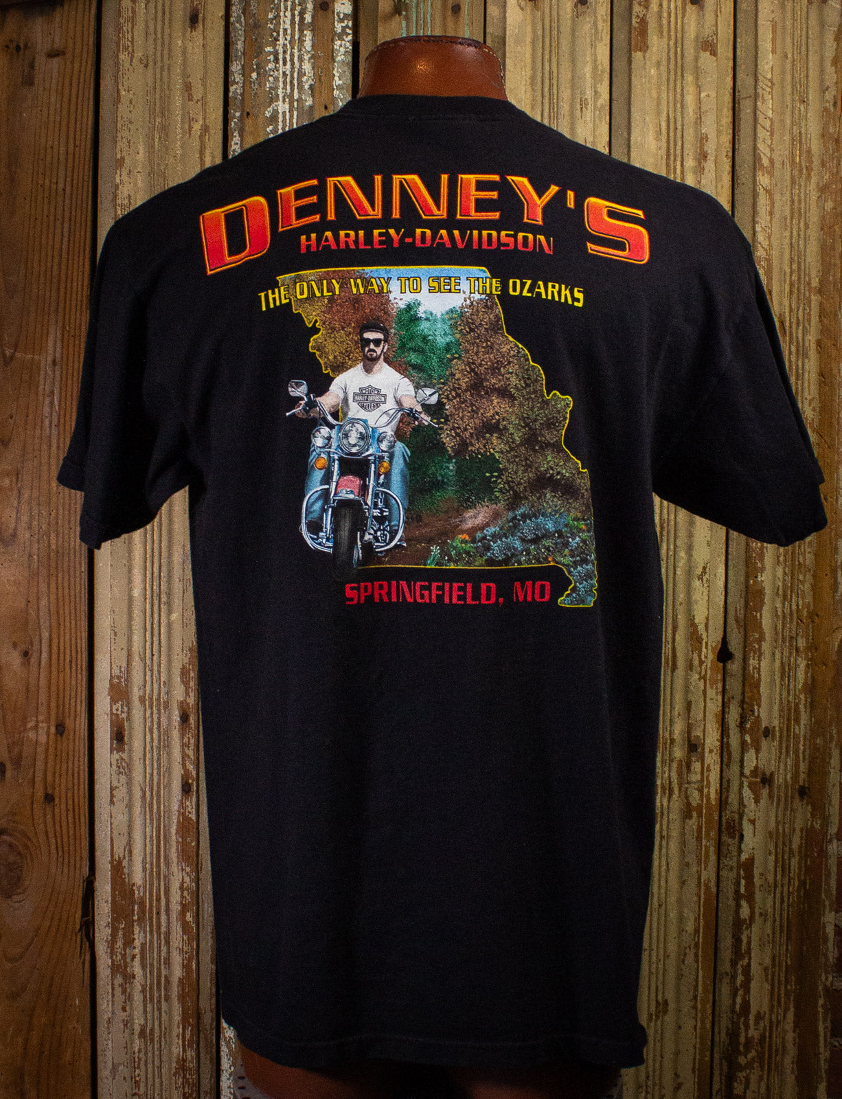 Vintage Harley Davidson Snake and Dagger Graphic T Shirt 2002 Black XL