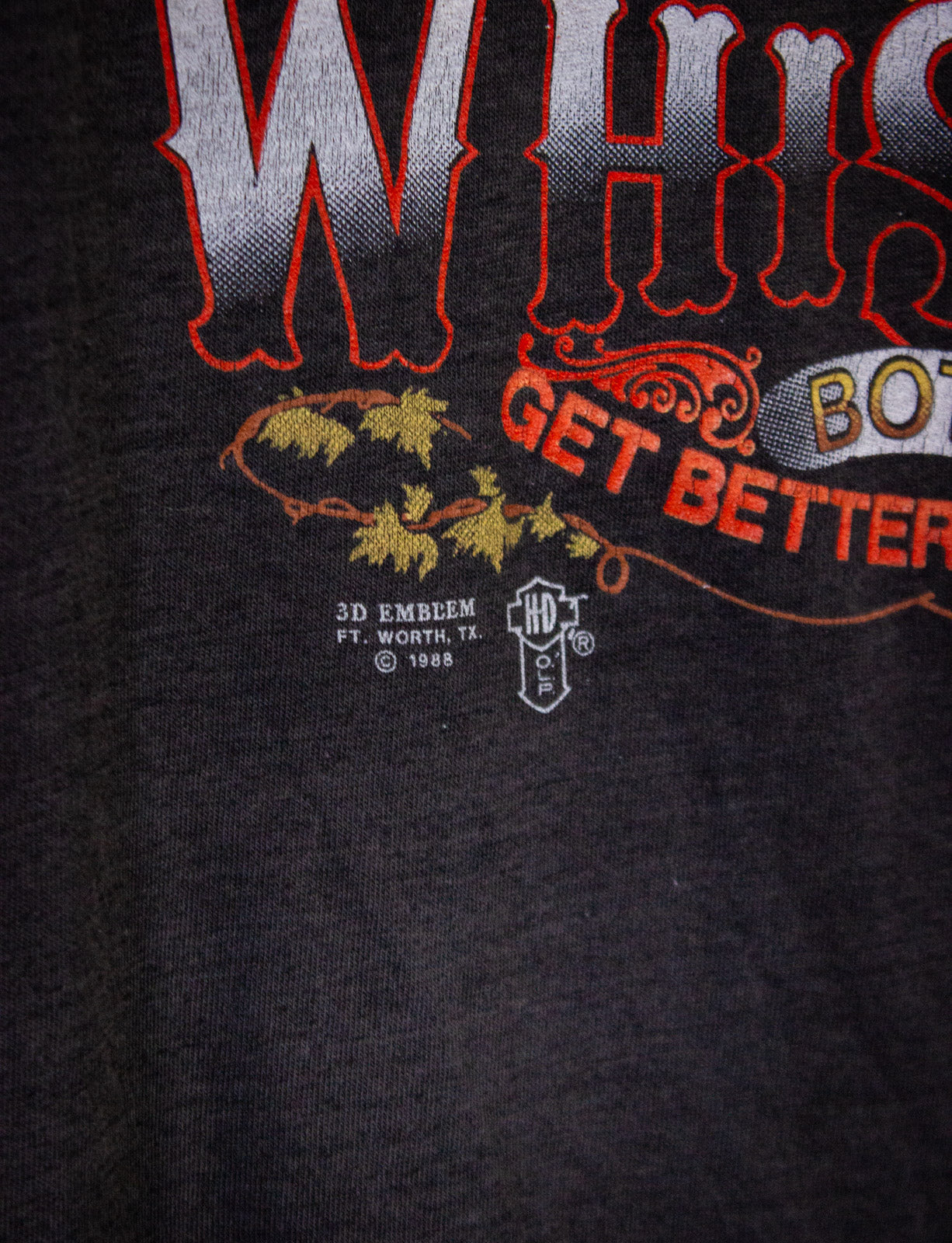 Vintage Harley Davidson Whiskey/Bike Week Graphic T Shirt 1989