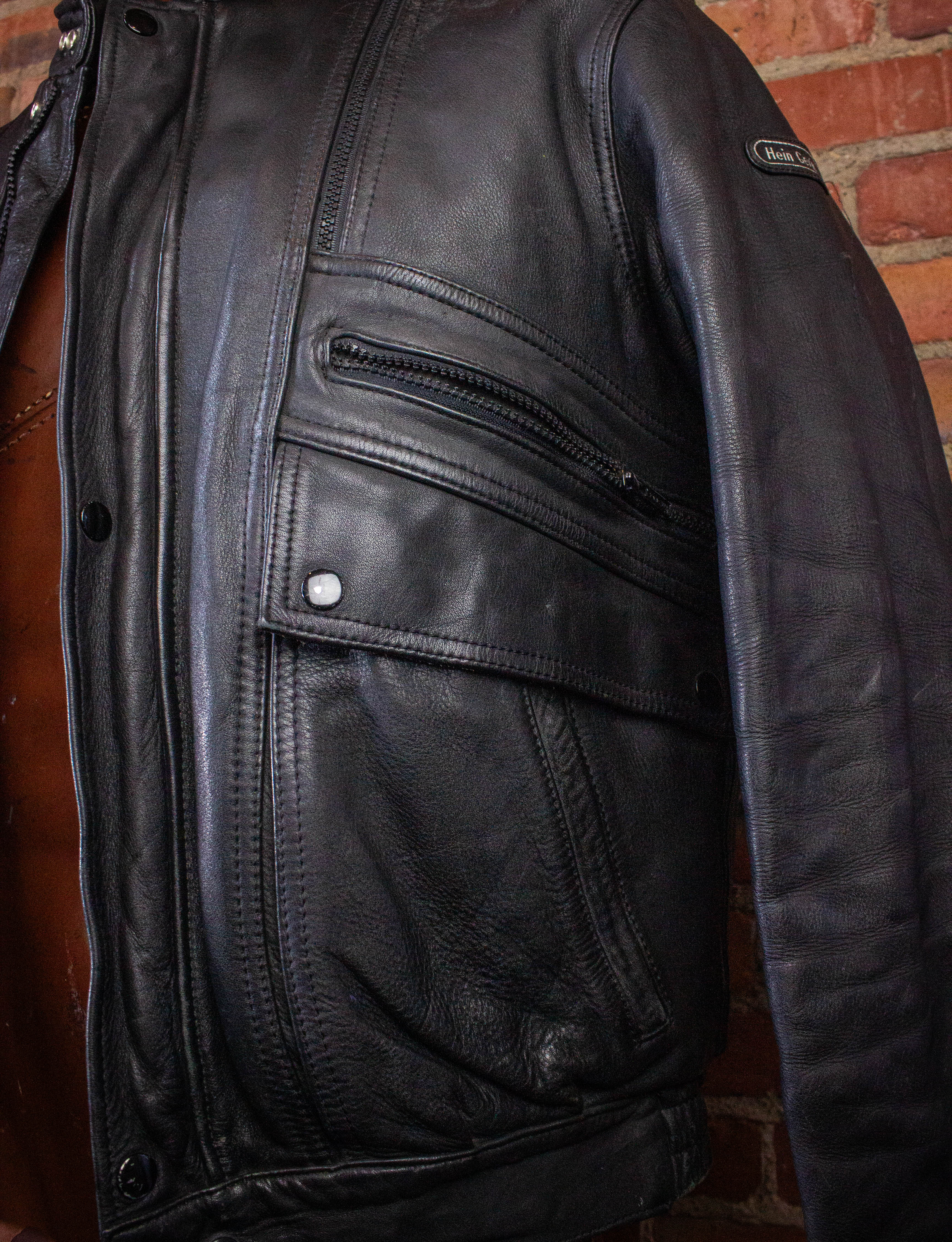 Vintage Hein Gericke Black Leather Jacket in authentic 40W (Fits like a Medium)