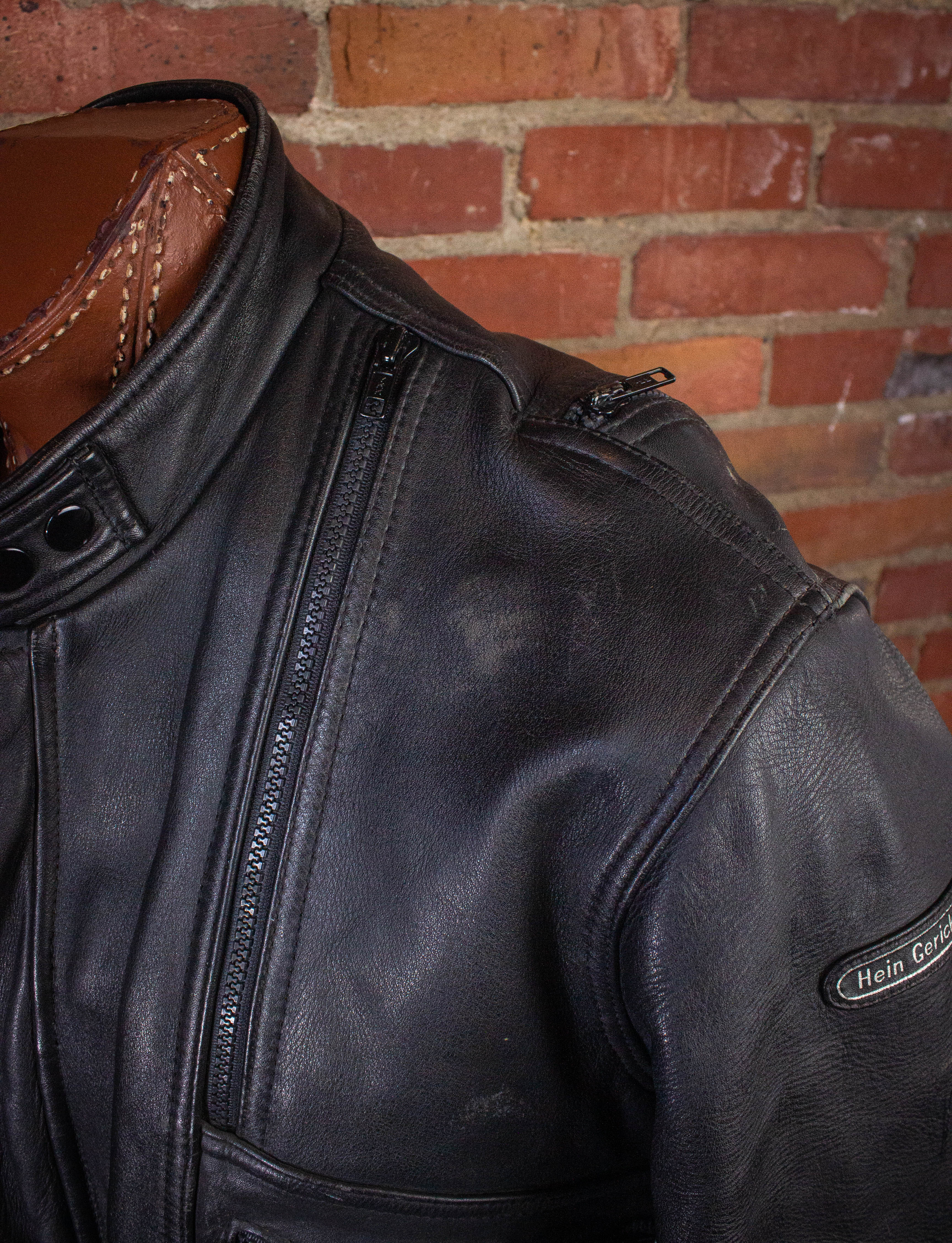 Vintage Hein Gericke Black Leather Jacket in authentic 40W (Fits like a Medium)