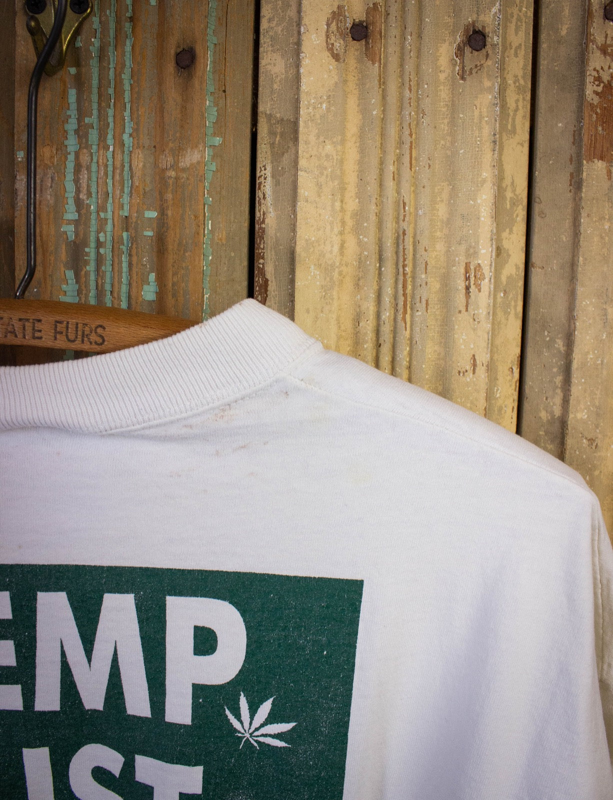 Vintage Hempopotamus Graphic T Shirt 90s White XL