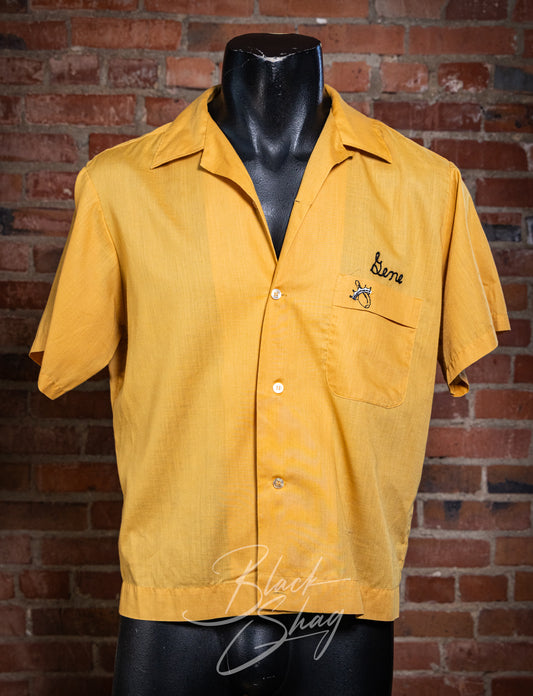 Vintage 60s Hilton Top Cats "Gene" Bowling Shirt Large