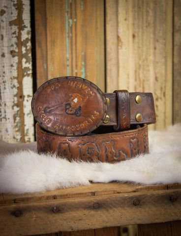 Vintage Sea Eagle Brass Belt Buckle