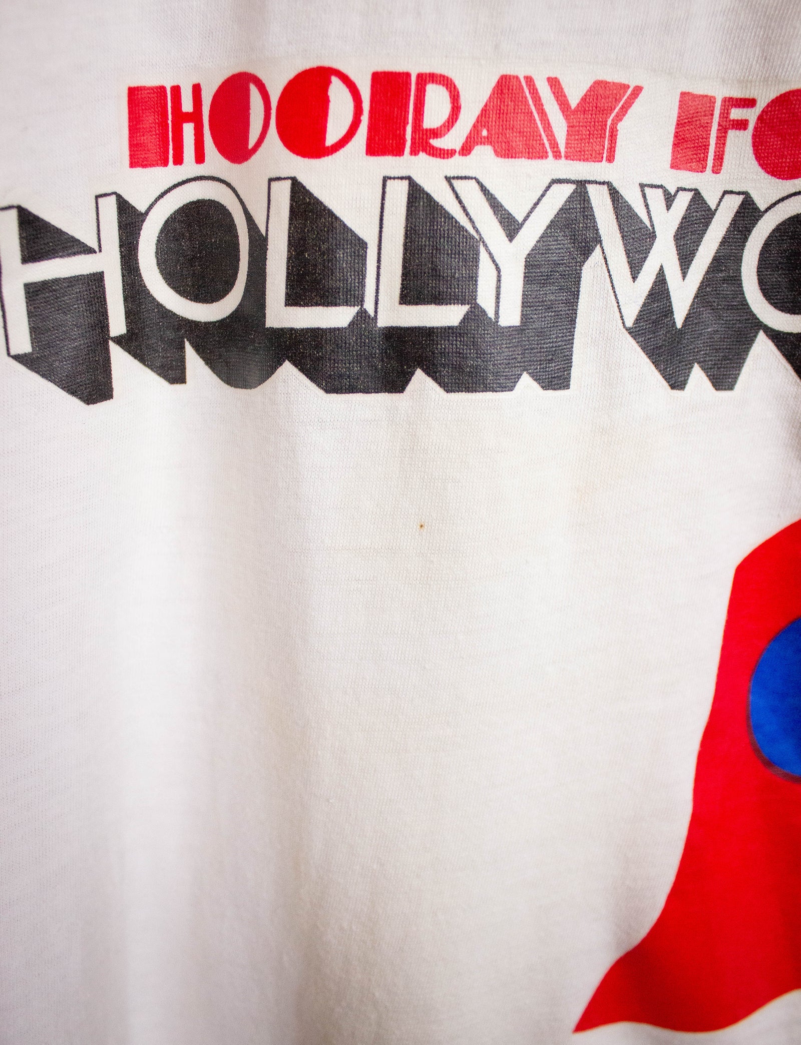 Vintage Hooray For Hollywood Graphic T-Shirt S