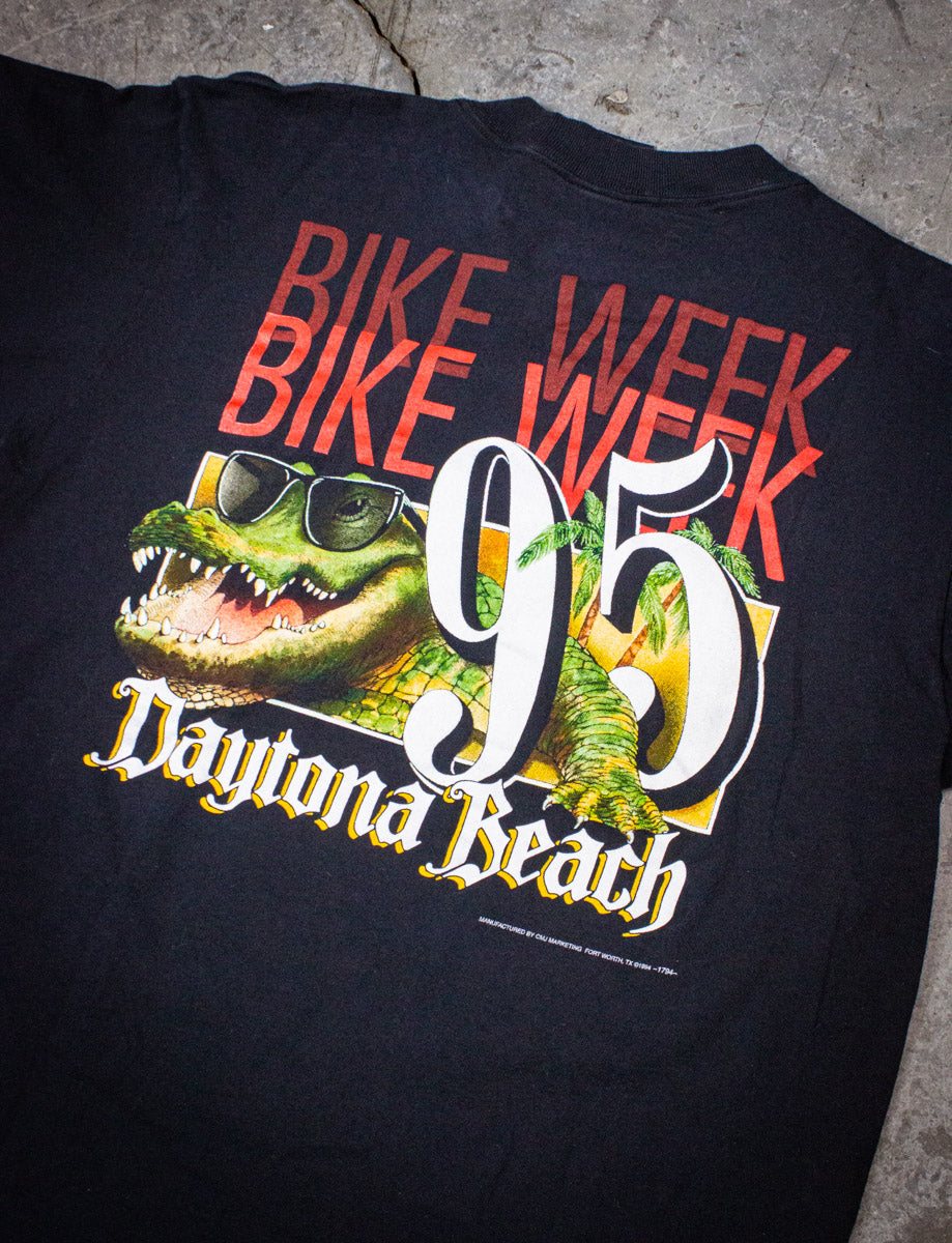 Vintage Hot Bikes Fast Women Bike Week Graphic T Shirt 1995 XL