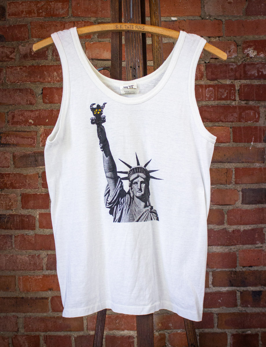 Vintage Hot Stuff Statue of Liberty Graphic Tank Top White 90s