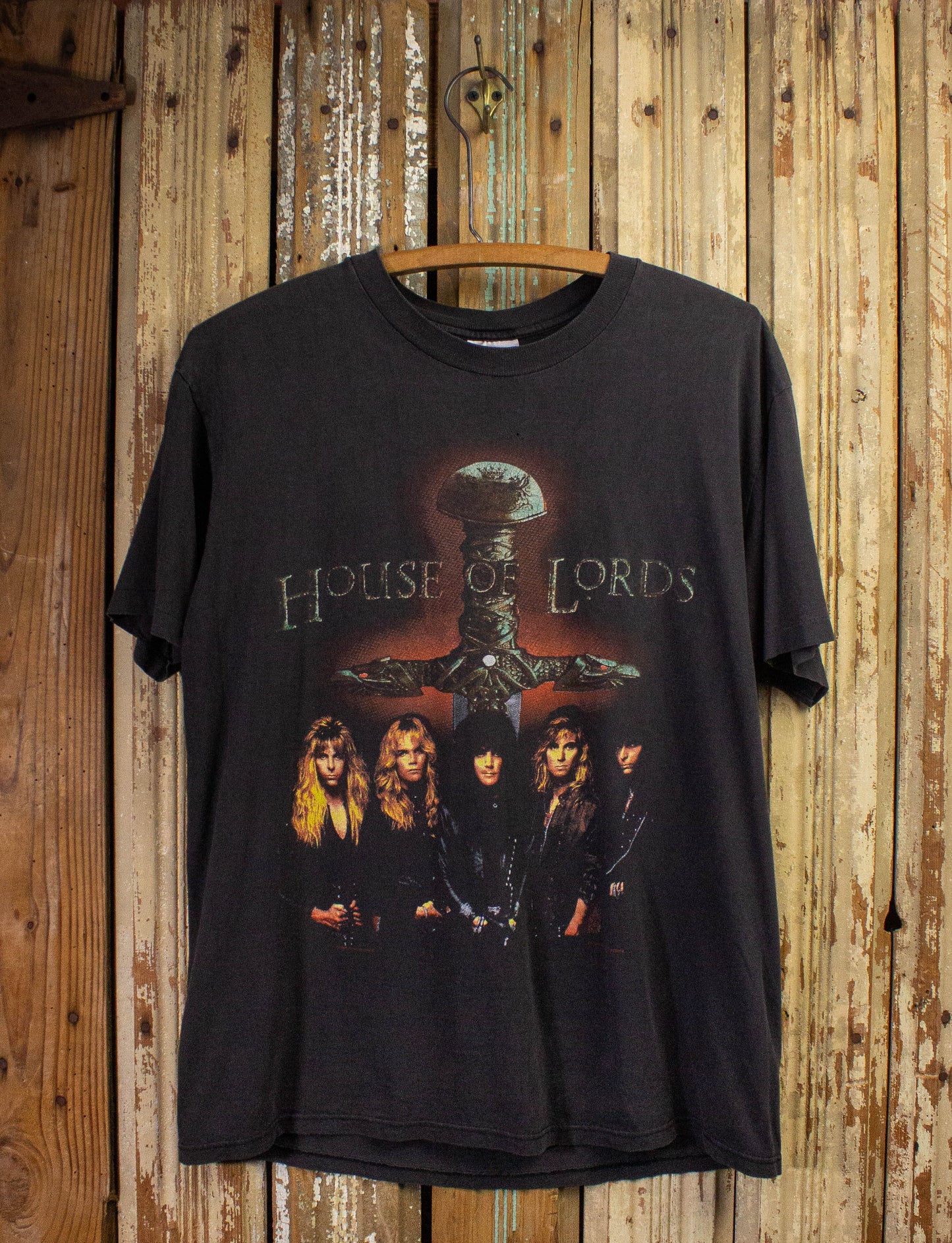 Vintage House of Lords Sahara Tour Concert T Shirt 1990-91 Black Medium