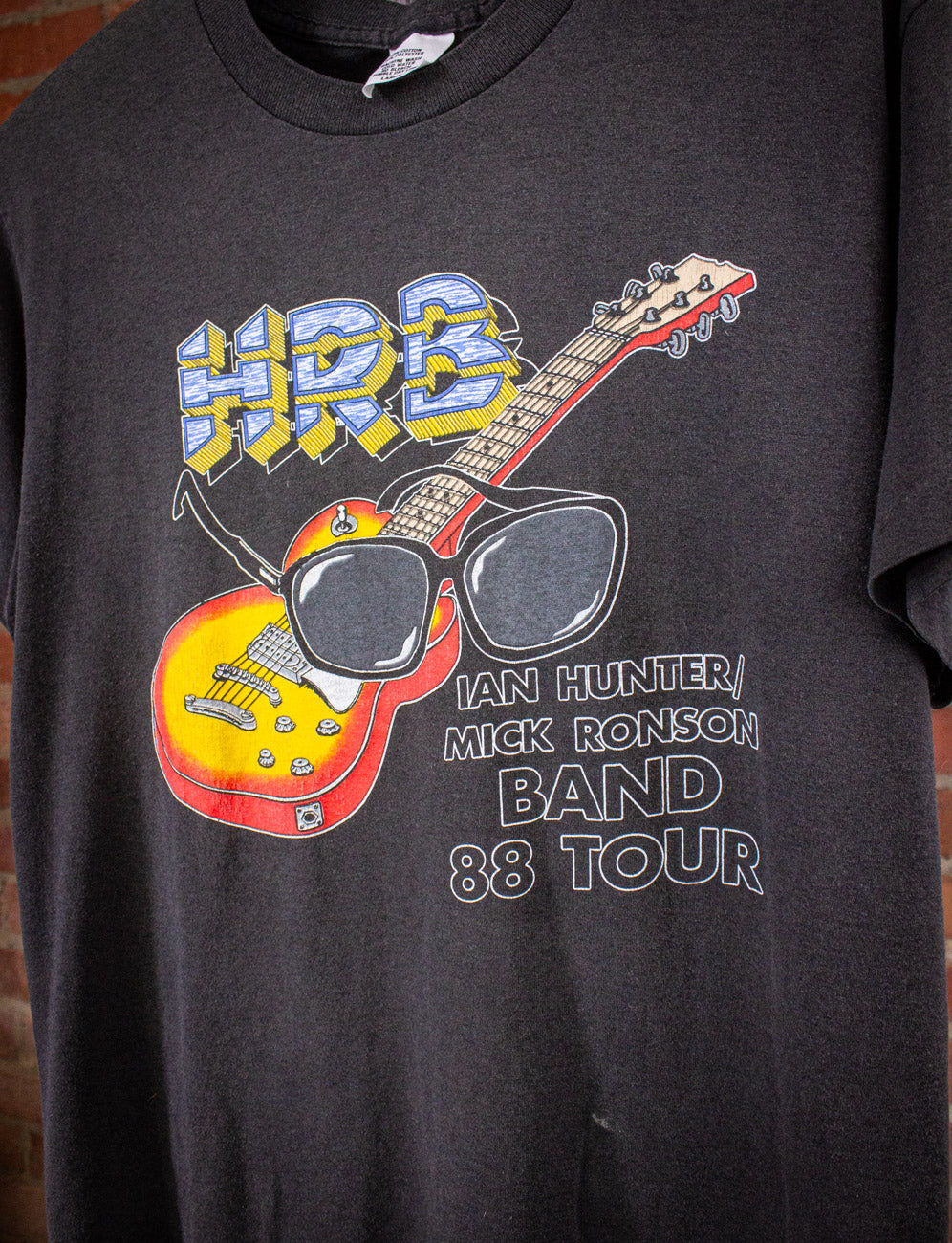 Vintage HRB Hunter Ronson Band Concert T Shirt 1988 Black Medium/Large