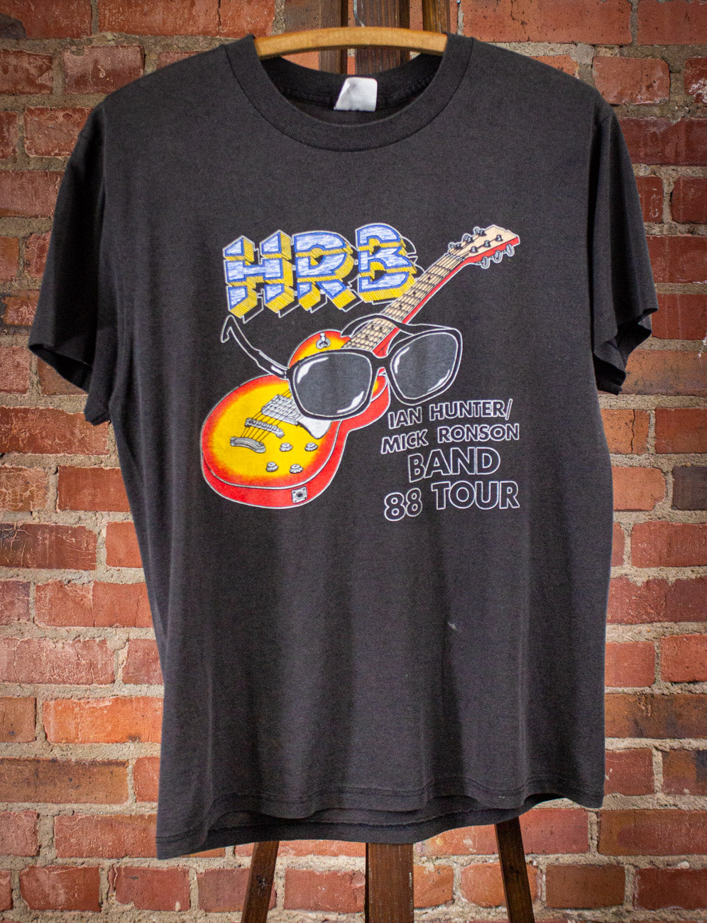 Vintage HRB Hunter Ronson Band Concert T Shirt 1988 Black Medium/Large