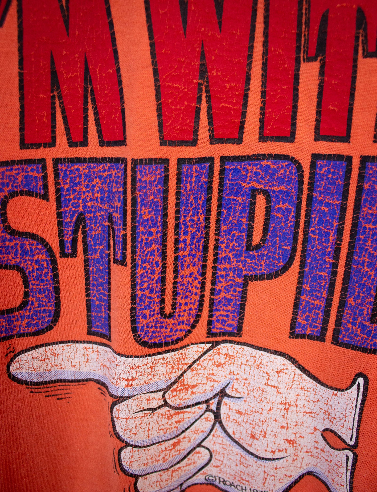 Vintage I'm With Stupid Graphic T-Shirt 1975 L