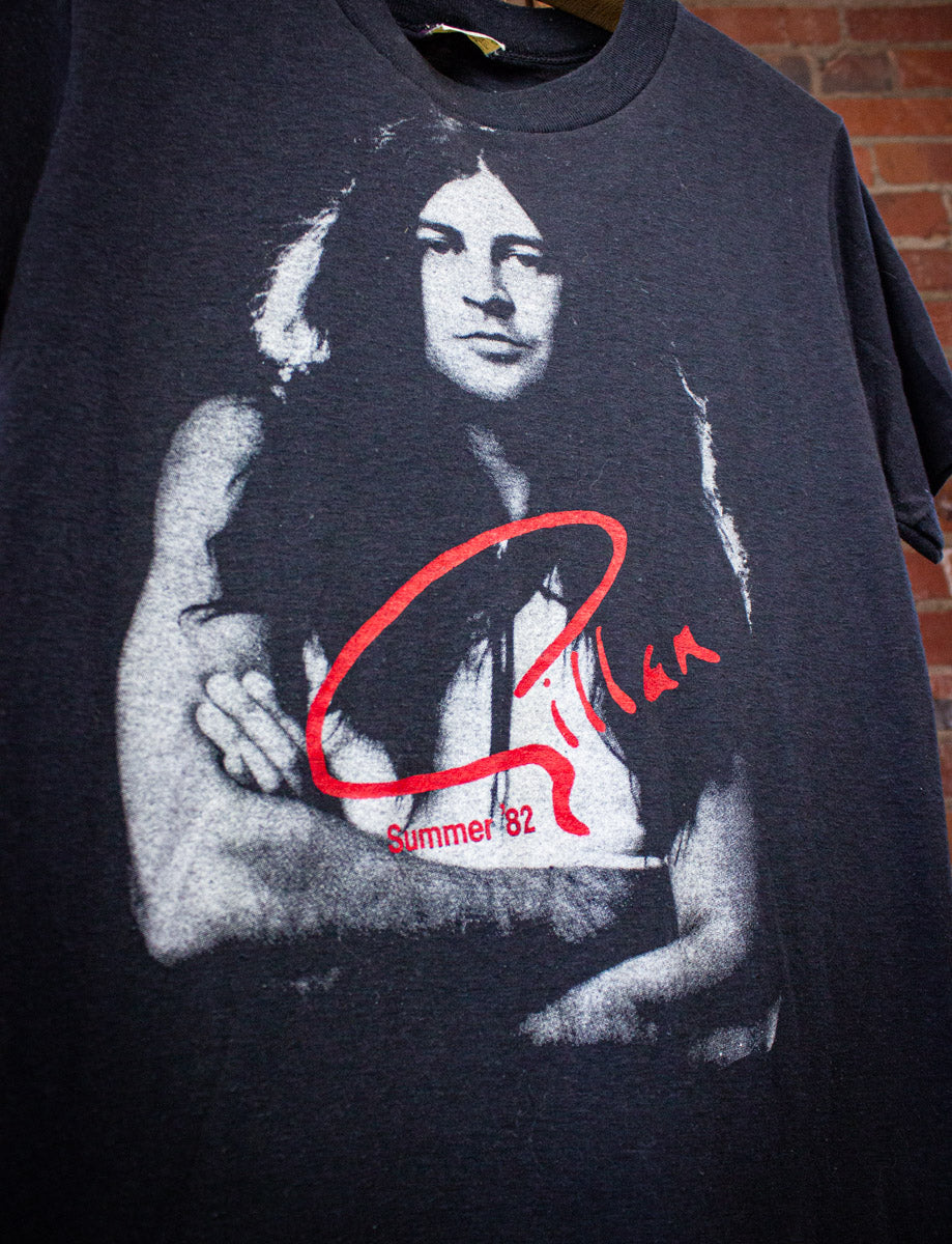 Vintage Ian Gillian Summer '82 Concert T Shirt 1982 Black XS