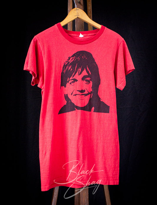 Vintage Iggy Pop Lust For Life Concert T Shirt 1977 Red Medium 
