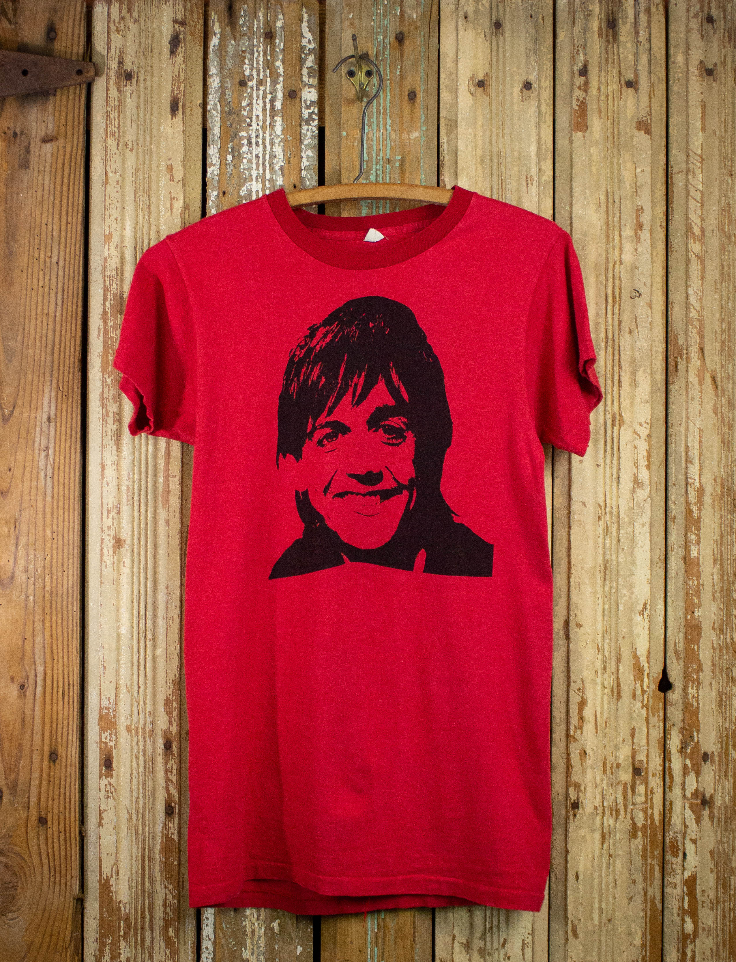 Vintage Iggy Pop Lust For Life Concert T Shirt 1977 Red Medium