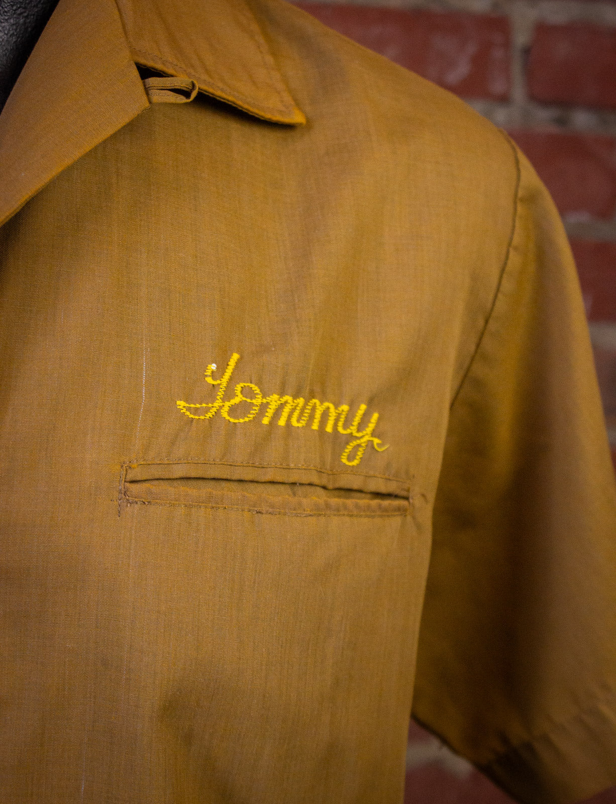 Vintage Imperial Scottsburg Lanes Tommy Bowling Shirt 60s Brown Medium