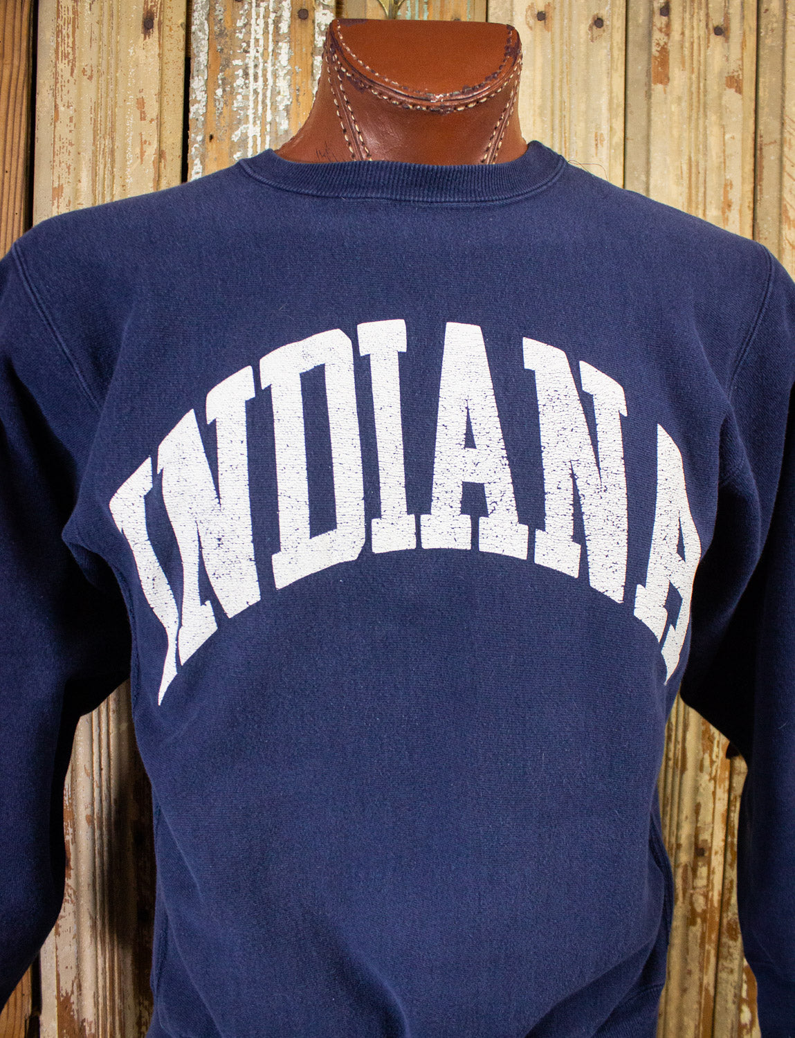 Vintage Indiana Champion Reverse Weave Sweatshirt 90s Blue Large