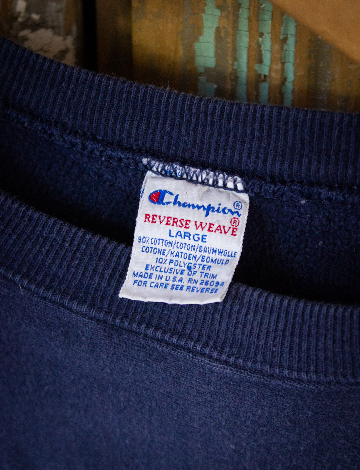 Vintage Indiana Champion Reverse Weave Sweatshirt 90s Blue Large