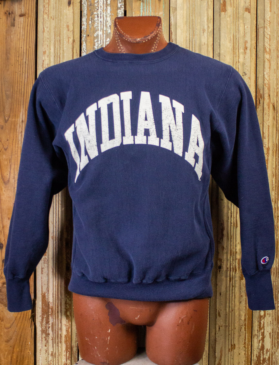 Vintage Indiana Champion Reverse Weave Sweatshirt 90s Blue Large