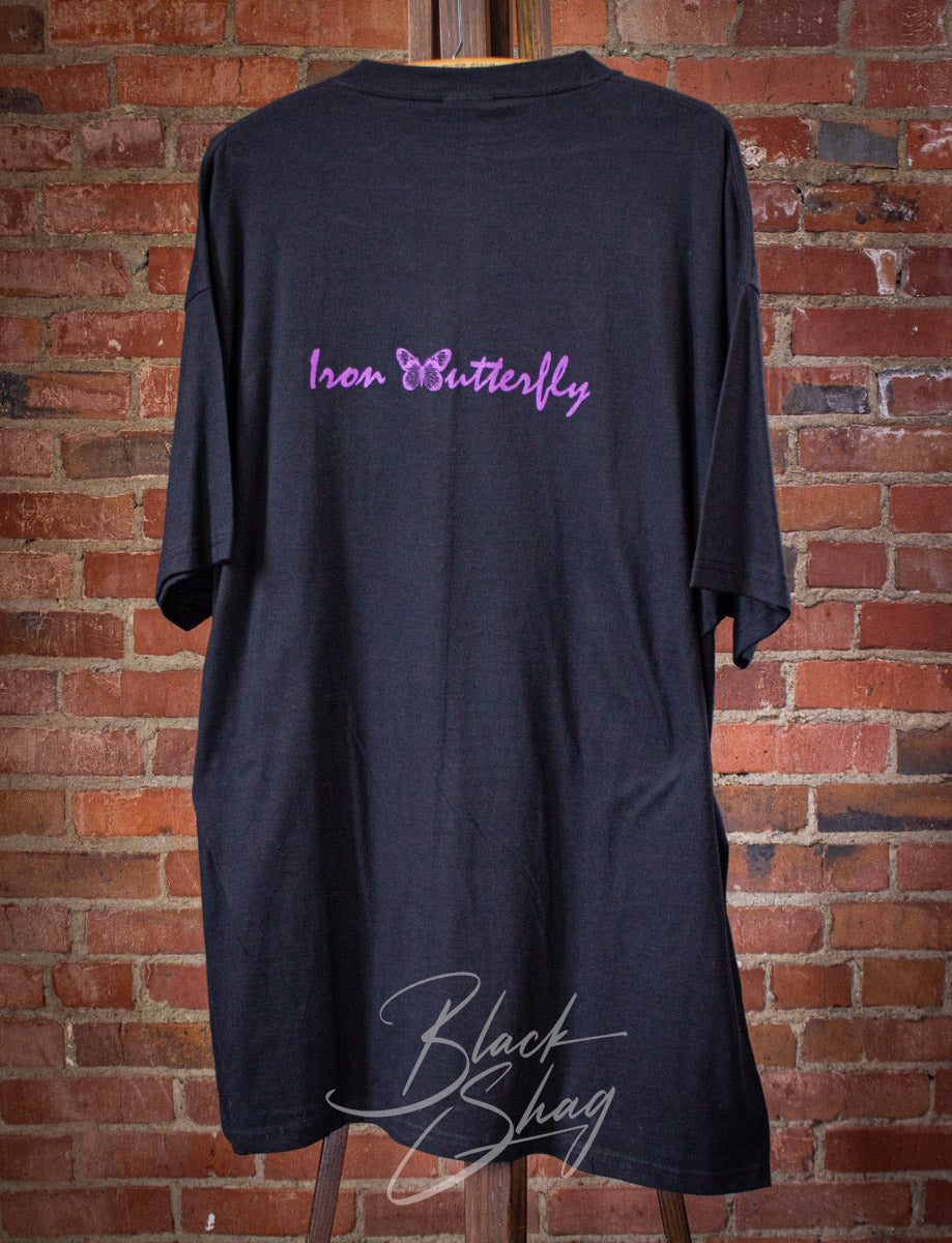 Vintage Iron Butterfly Concert T Shirt 2000s Black 2XL