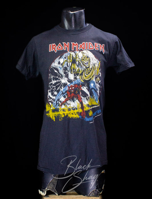 Vintage Iron Maiden Number of the Beast Tour Concert T Shirt 1982/83 Black Medium
