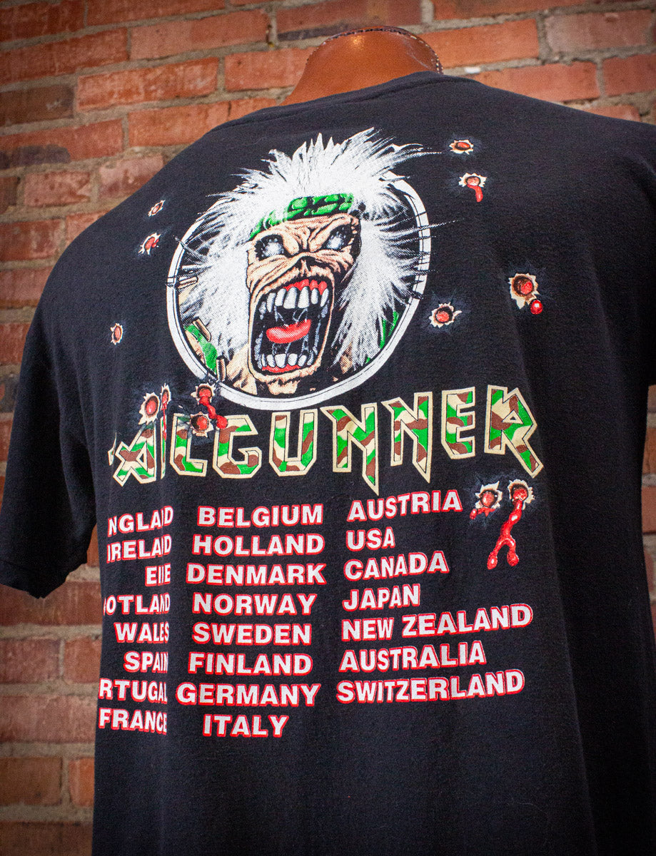 Vintage Iron Maiden Tailgunner Concert T Shirt 1990 XL