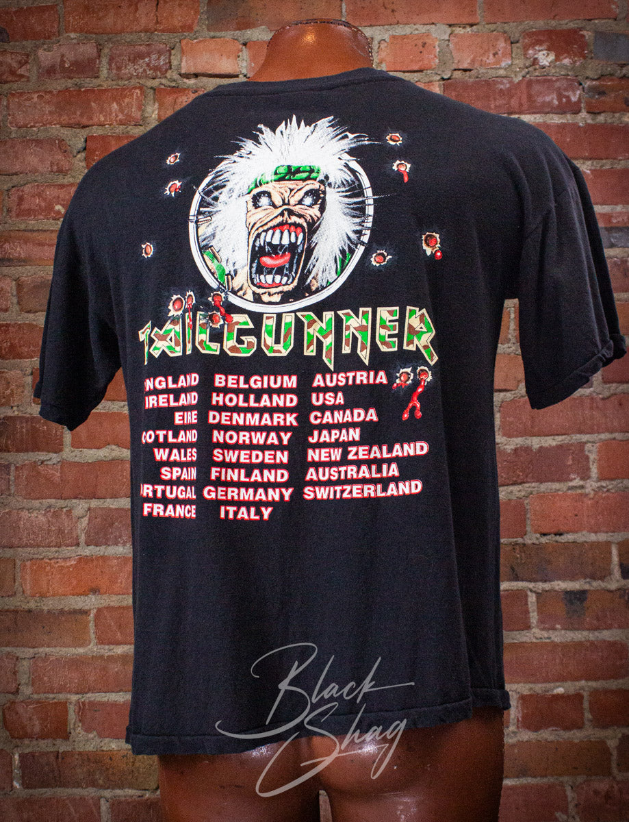 Vintage Iron Maiden Tailgunner Concert T Shirt 1990 XL
