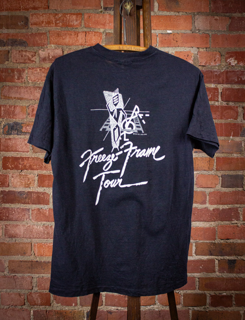 Vintage J Geils Band Freeze Frame Concert T Shirt 1981 Black Medium/Large