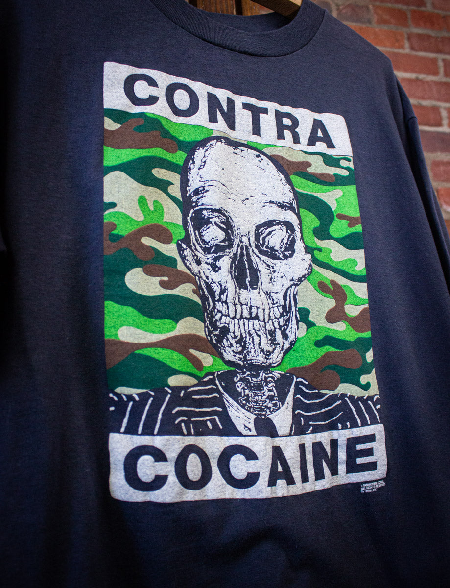 Vintage Jackson Browne Contra Cocaine Concert T Shirt 1988 XL