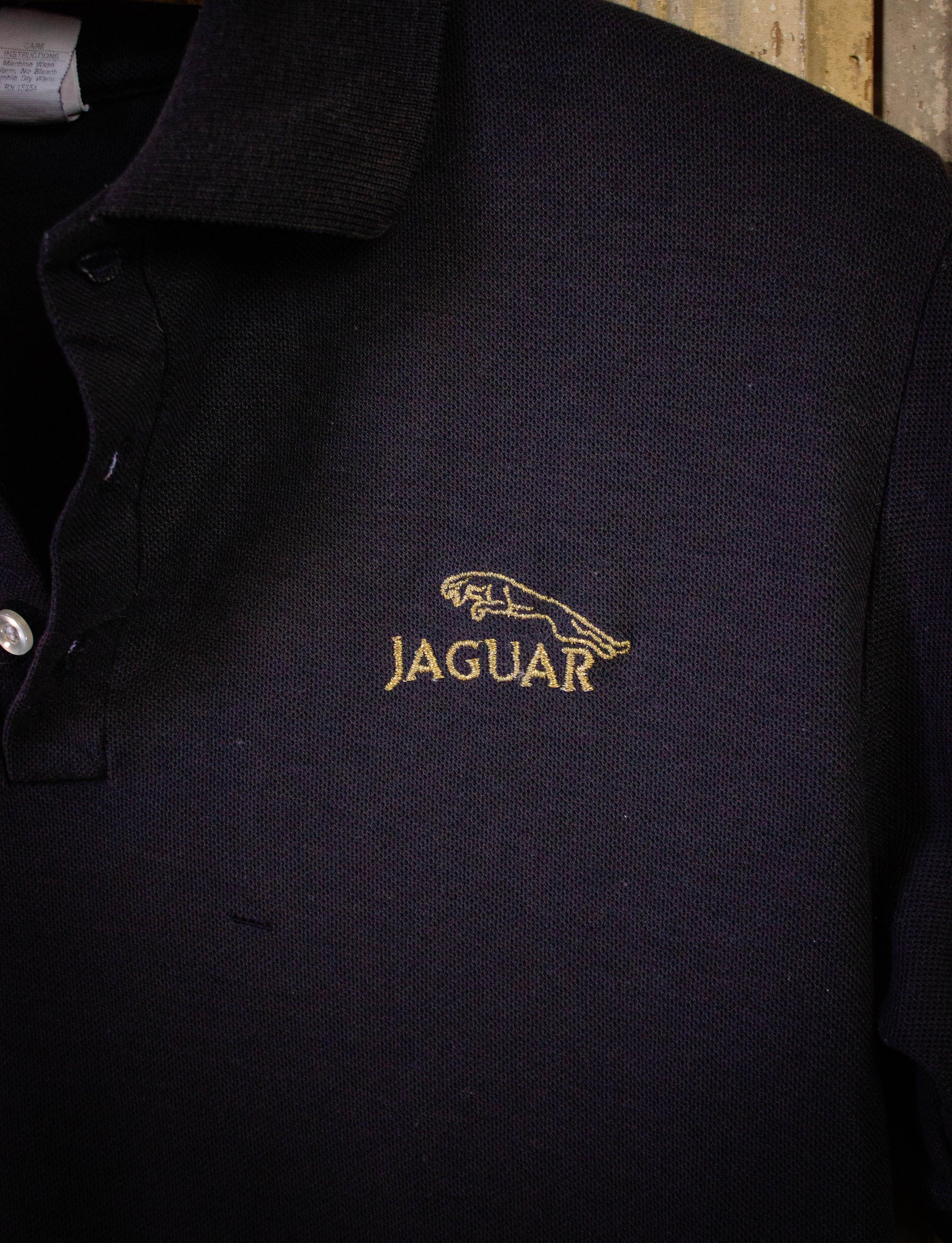 Vintage Jaguar Polo Shirt Black Medium