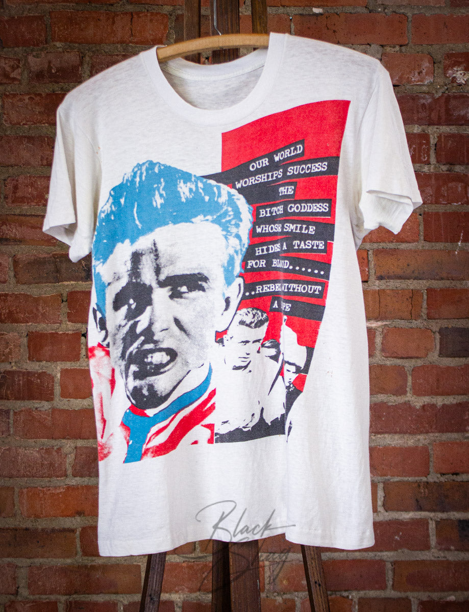 Vintage James Dean Fifth Column T Shirt 80s White Small – Black