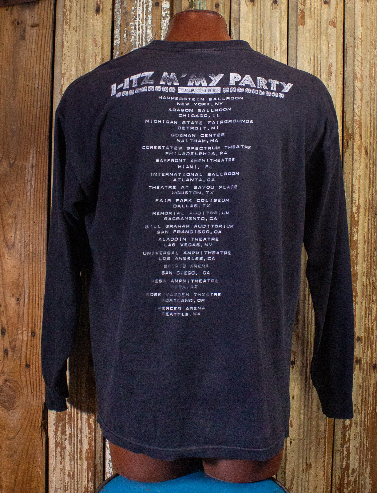 Vintage Jane's Addiction I-Itz M'My Party Concert T Shirt 1997 Black XL