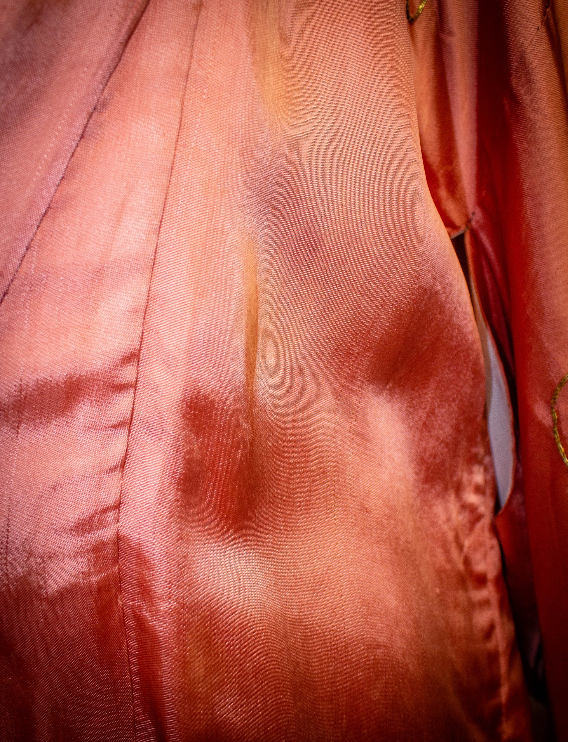 Vintage Japanese Silk Kimono 1940s Pink