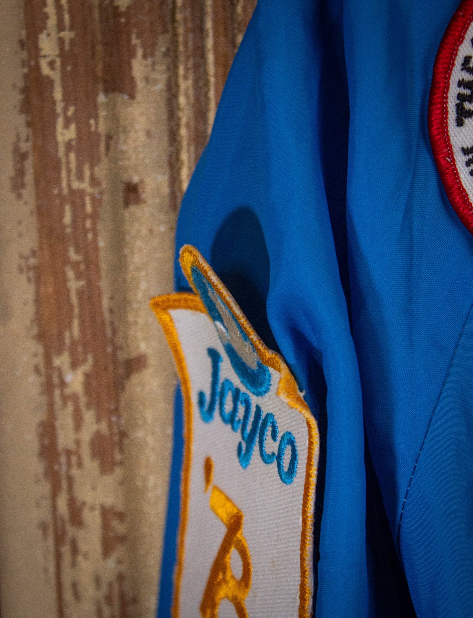 Vintage Jayco Souvenir Nylon Windbreaker Jacket 80s Blue Medium