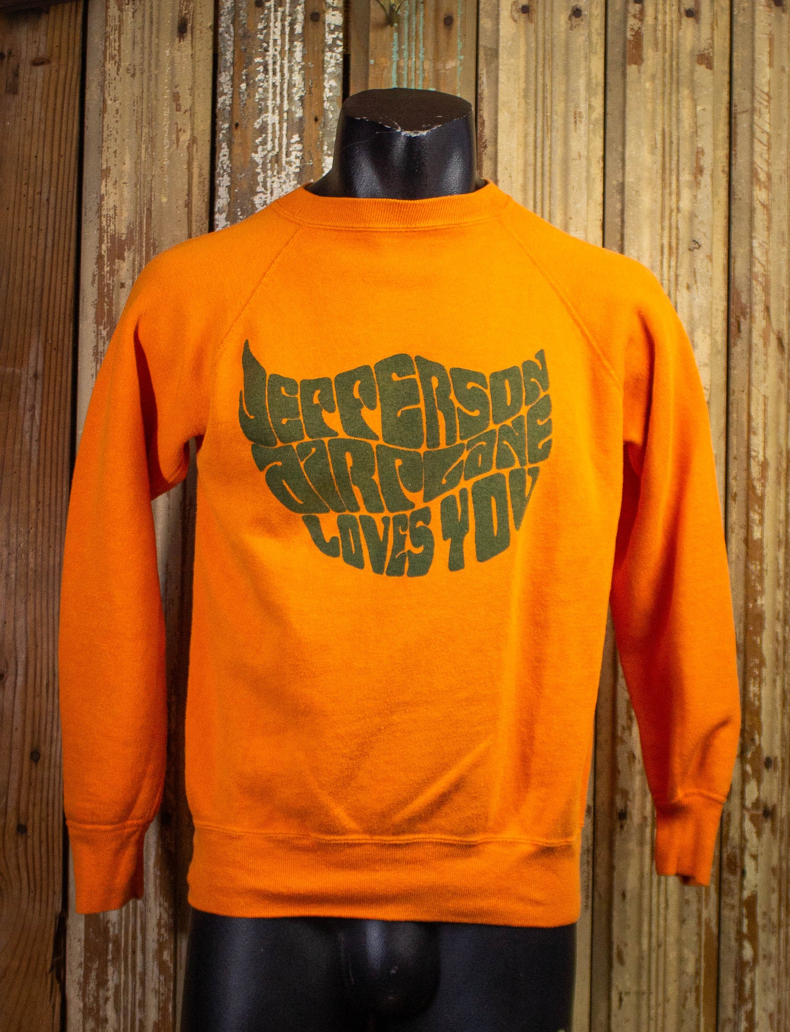 Vintage Jefferson Airplane Loves You Fan Club Crewneck Sweatshirt 1966 Medium