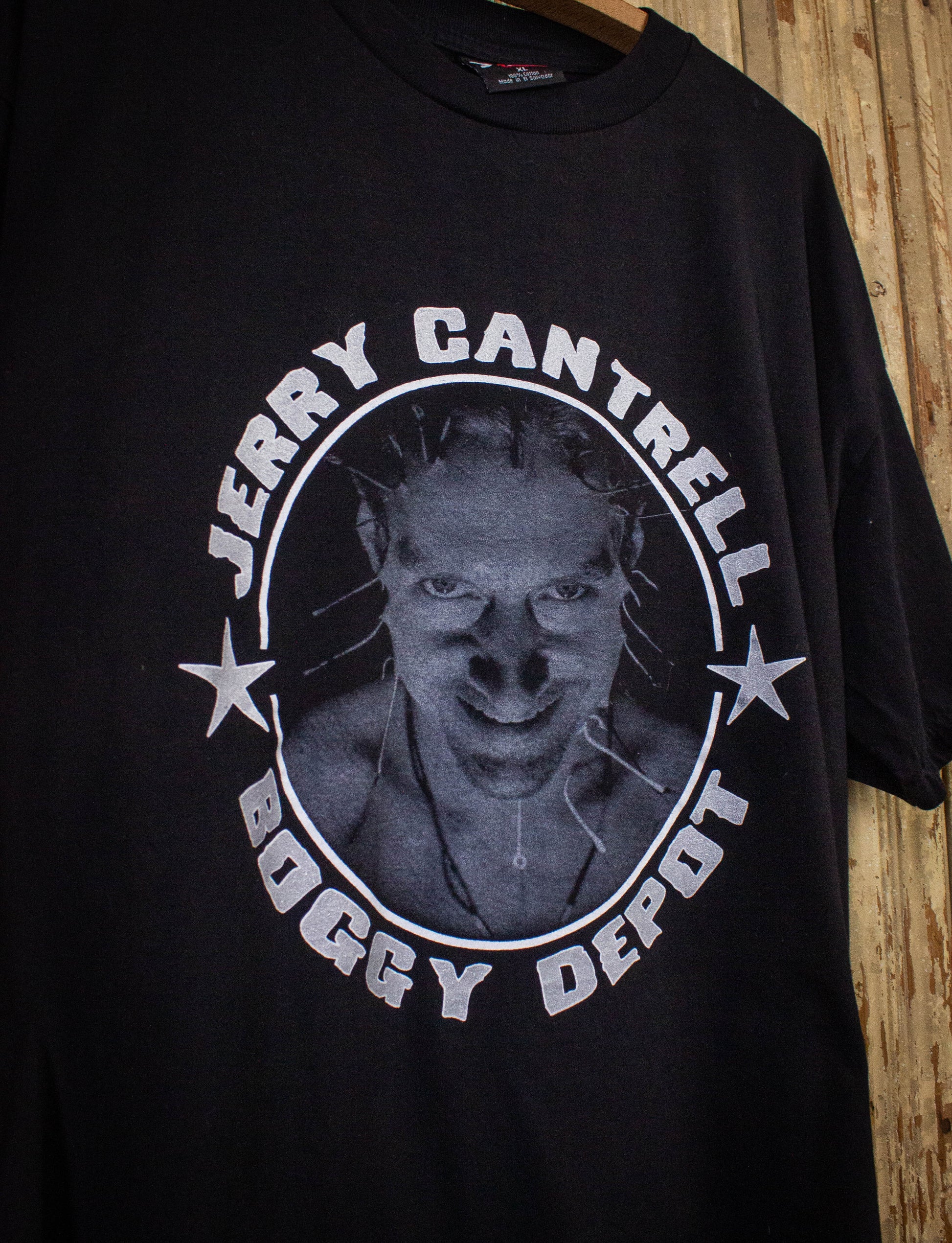 Vintage Jerry Cantrell Boggy Depot Concert T Shirt 90s Black XL