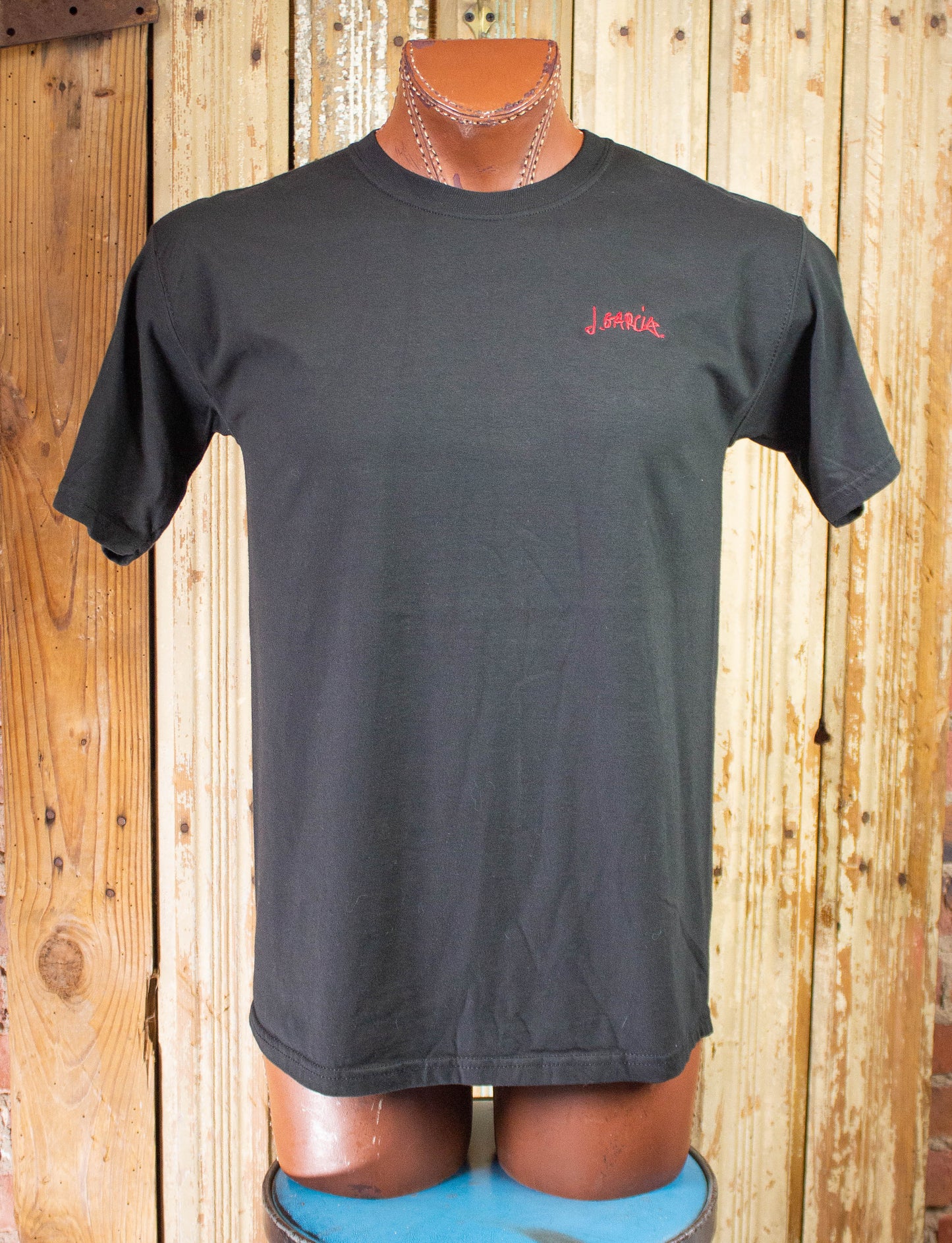 Vintage Jerry Garcia Embroidered Concert T-Shirt 90s Black M