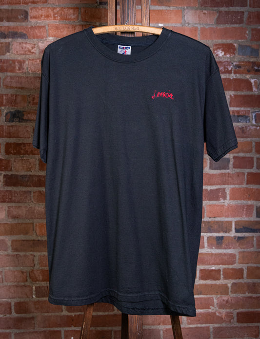 Vintage 90s Jerry Garcia Embroidered Concert T Shirt Medium