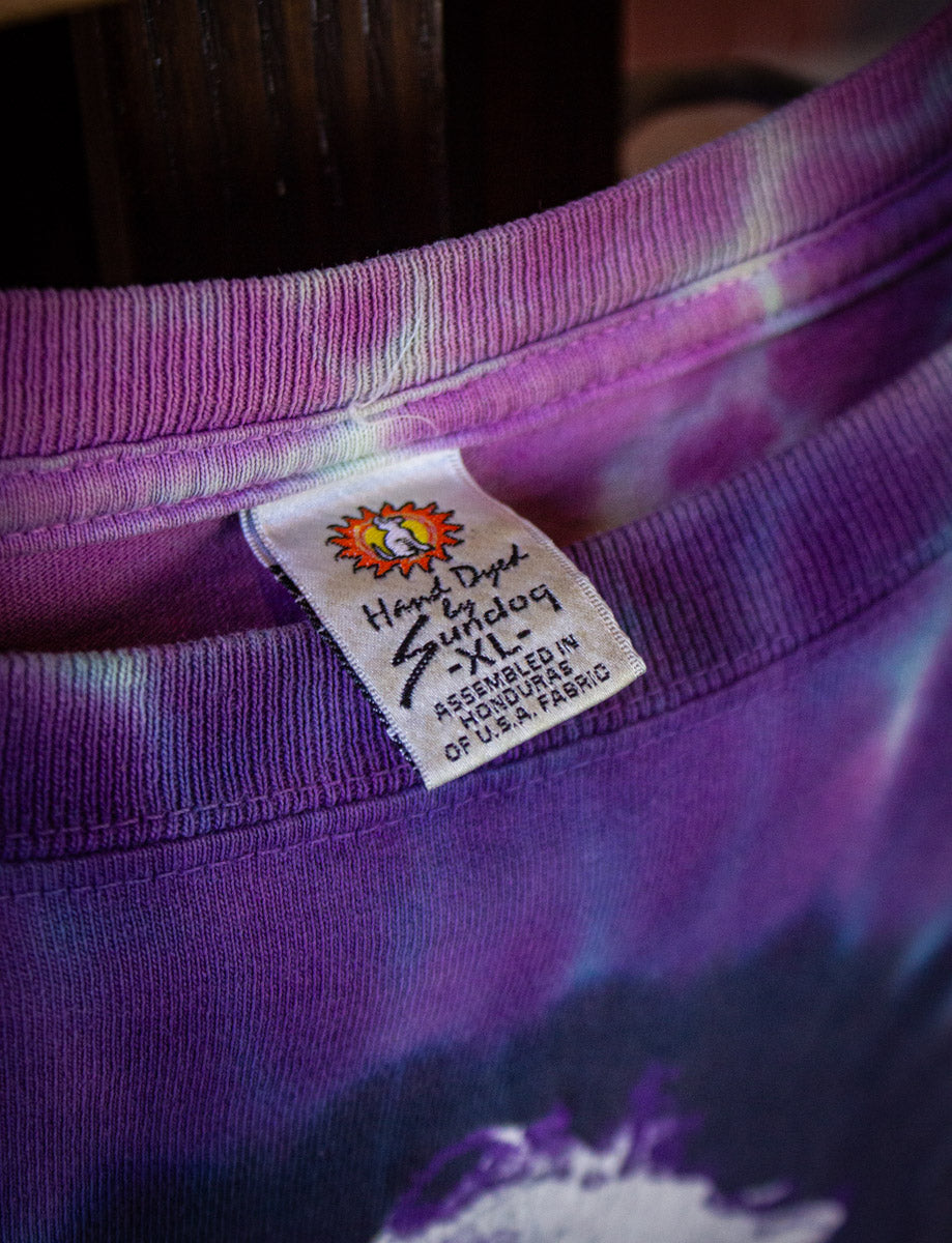 Vintage Jerry Garcia Four Winds Tribute T Shirt 1995 Purple Tie Dye XL