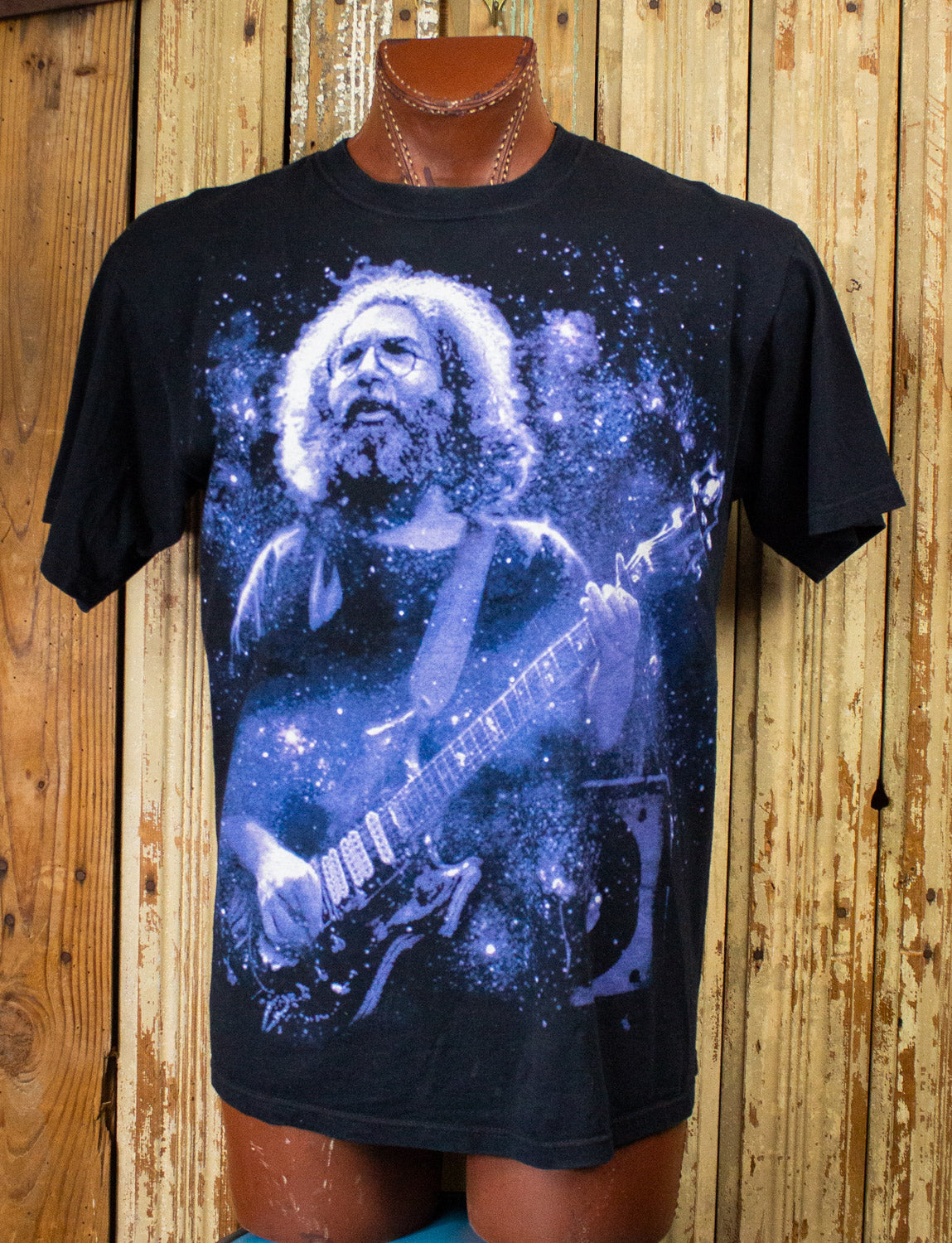 Vintage Jerry Garcia Galaxy Print Concert T Shirt 2000s Black Large