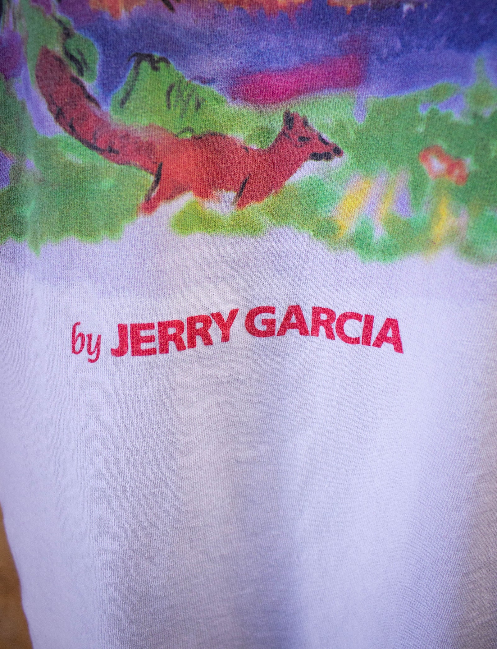 Vintage Jerry Garcia Grateful Dead Art Painting Graphic T-Shirt 1990s XL