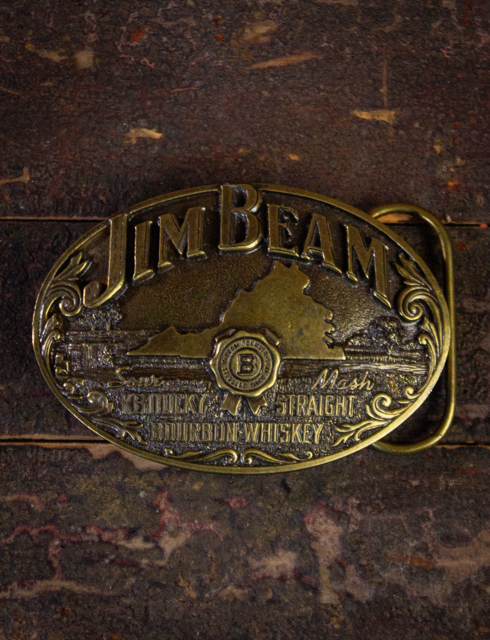 Vintage Jim Beam Belt Buckle 1993